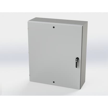 Saginaw Control & Engineering 1/4 Turn Latch, 3 Point Latch with Padlock/Keylock Handle Electrical Enclosures, 42 in H, 12 in D SCE-42EL3612LPPL